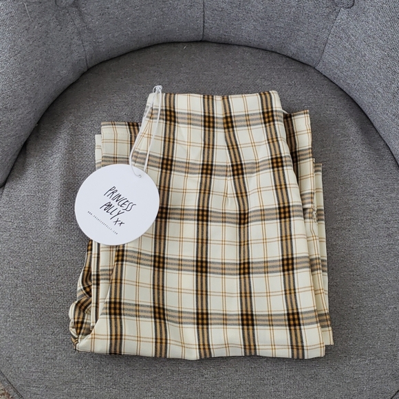 Princess Polly Pants - Light plaid pants